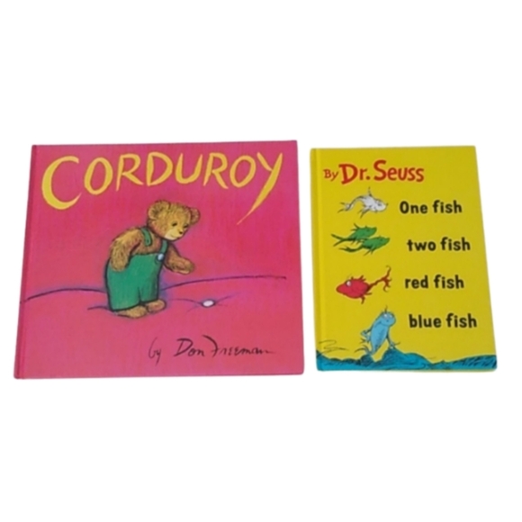 Corduroy + One Fish, Two Fish, Red Fish, Blue Fish Hardback Kohl's Cares Books - Picture 1 of 7
